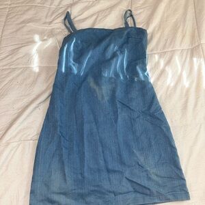 Blue Denim Mini Dress